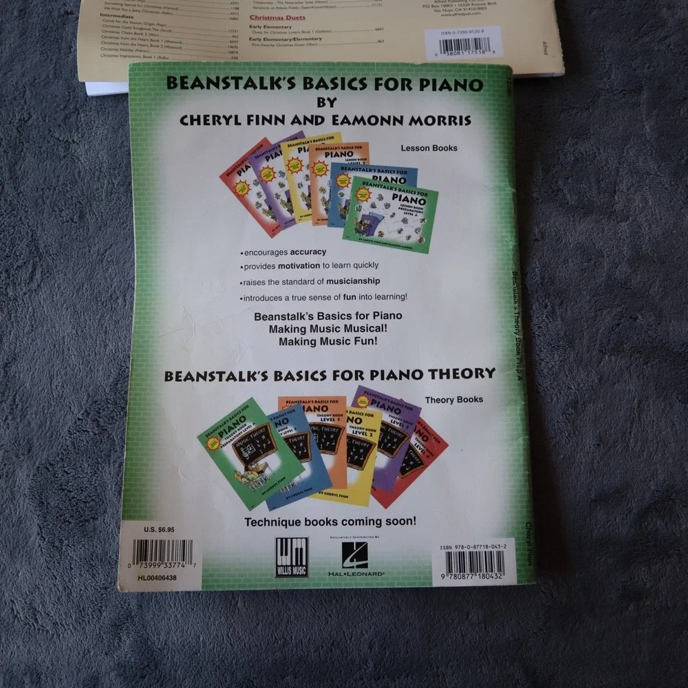 Christmas Carol Activity Book and Beanstalk's Basics for Piano